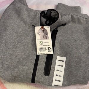Men Gray Zip-Up Hoodie